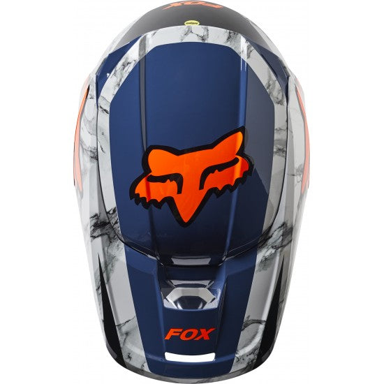 Casco Moto V1 Karrera Azul/Gris Fox