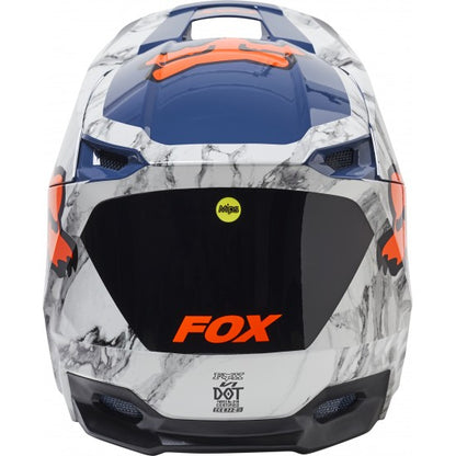 Casco Moto V1 Karrera Azul/Gris Fox