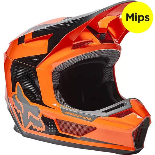 Casco Moto V2 Dier Naranjo Fox