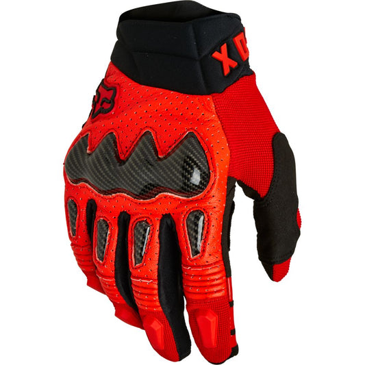 Guantes Moto Bomber Rojo Fox