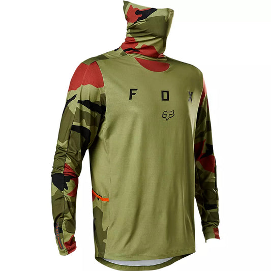 Polera Moto Ranger Drive Camo Verde Fox