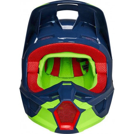 Casco Moto V1 Venz Ece Azul/Rojo/Verde Fox