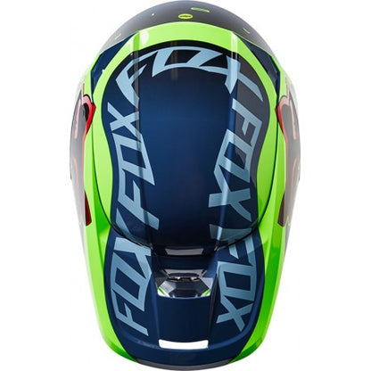 Casco Moto V1 Venz Ece Azul/Rojo/Verde Fox