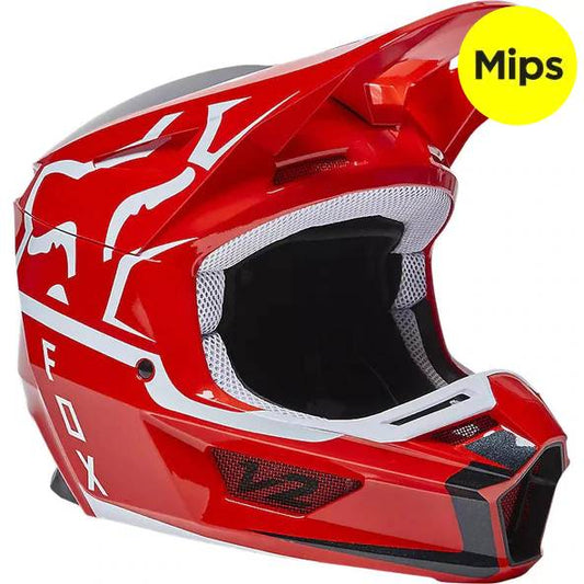 Casco Moto V2 Merz Rojo Fox