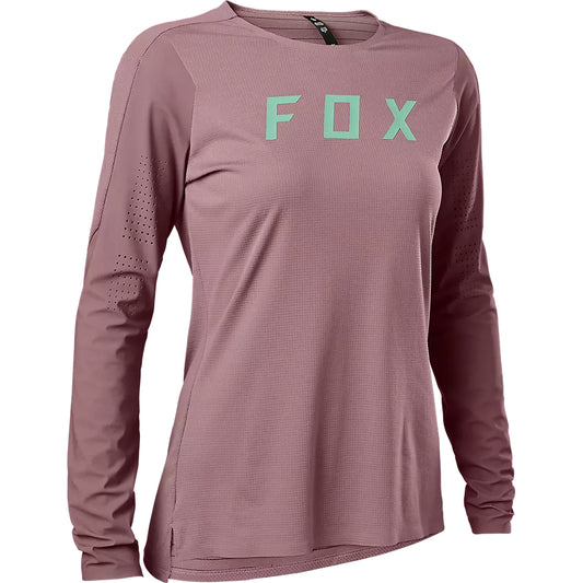 Polera Bicicleta Mujer Flexair Pro Manga Larga Morado Fox