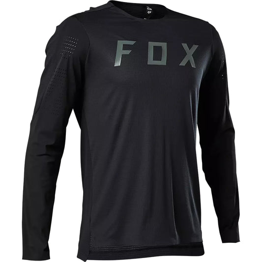 Polera Bicicleta Flexair Pro Manga Larga Negro Fox