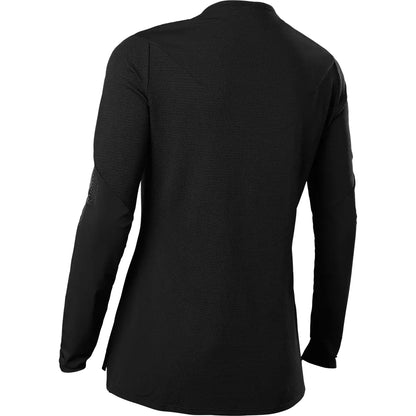 Polera Bicicleta Mujer Flexair Pro Manga Larga Negro Fox