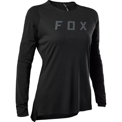 Polera Bicicleta Mujer Flexair Pro Manga Larga Negro Fox