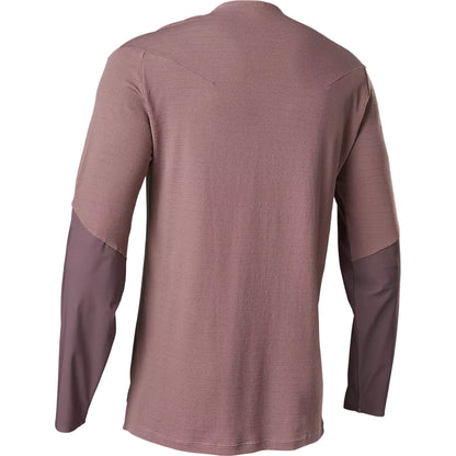 Polera Bicicleta Flexair Pro Manga Larga Morado Fox