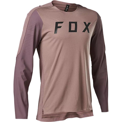 Polera Bicicleta Flexair Pro Manga Larga Morado Fox