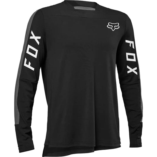 Polera Bicicleta Defend Pro Manga Larga Negro Fox