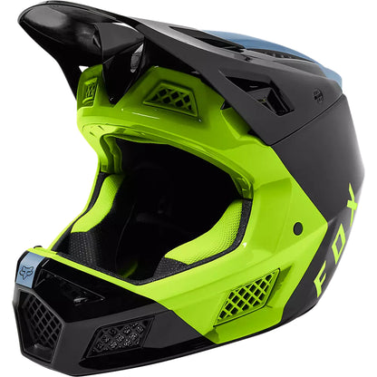 Casco Bicicleta Rampage Pro Carbon Mips™ Fuel Azul/Amarillo Fox