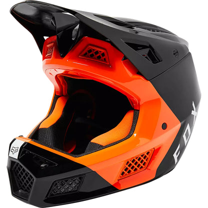 Casco Bicicleta Rampage Pro Carbon Mips™ Fuel Negro/Naranjo Fox