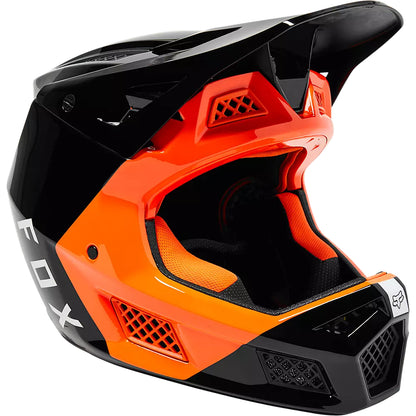 Casco Bicicleta Rampage Pro Carbon Mips™ Fuel Negro/Naranjo Fox