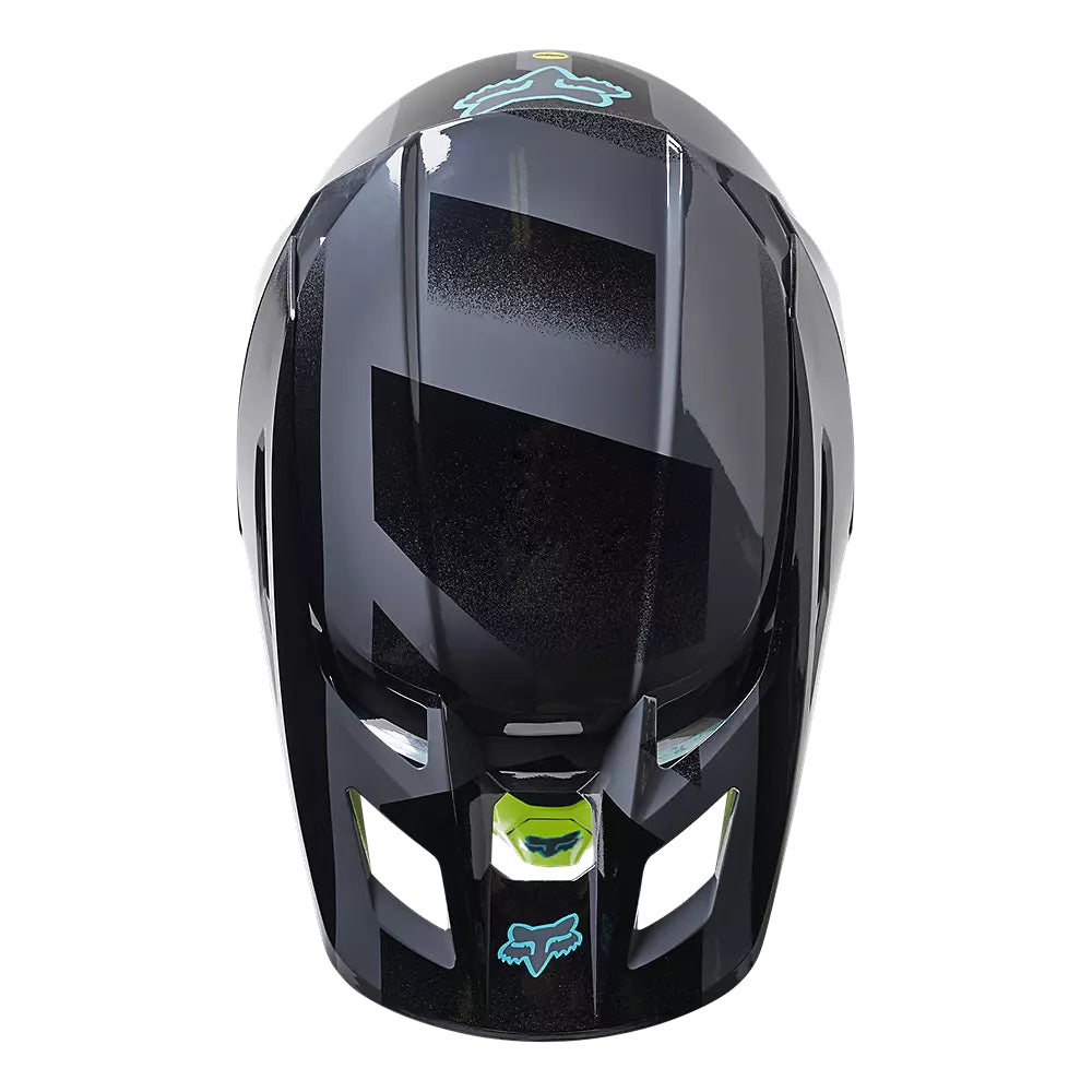 Casco Moto V2 RKANE Gris/Amarillo Fox