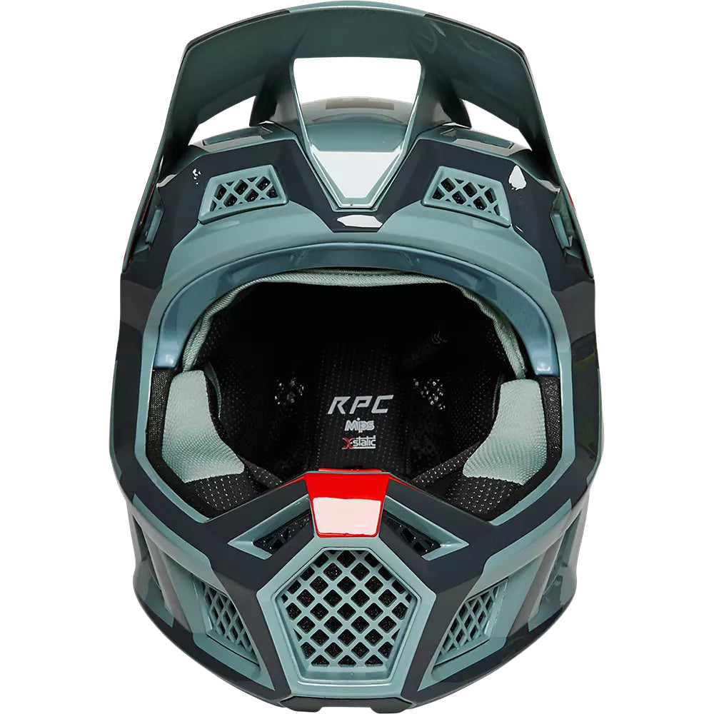 Casco Bicicleta Rampage Pro Carbon Mips™ Dvide Verde Fox