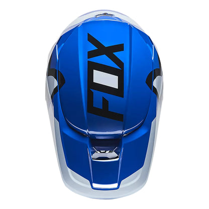 Casco Moto Niño V1 Lux Azul Fox