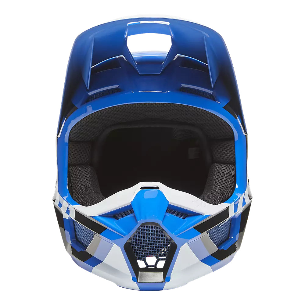 Casco Moto Niño V1 Lux Azul Fox