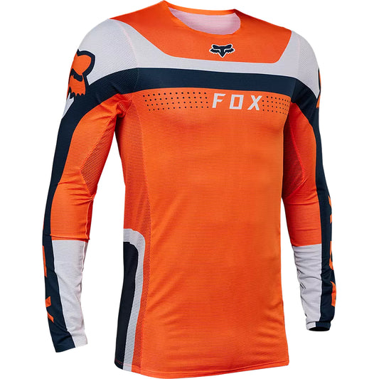 Polera Moto Flexair Efekt Naranjo/Azul/Blanco Fox