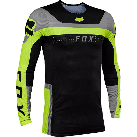 Polera Moto Flexair Efekt Negro/Amarillo/Gris Fox