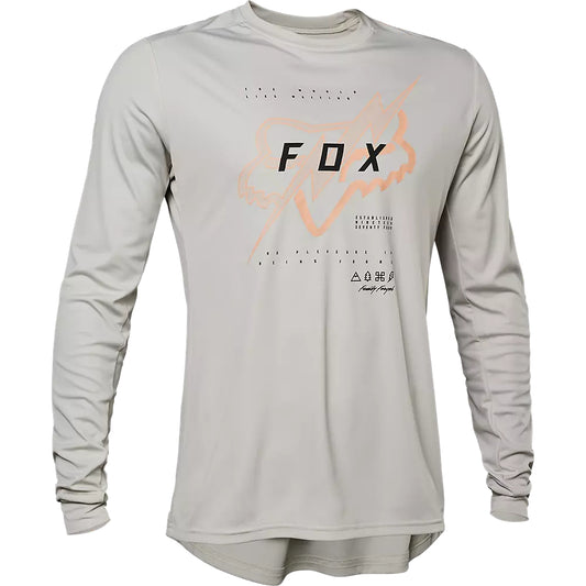 Polera Bicicleta Ranger Jectr Manga Larga Blanco Fox