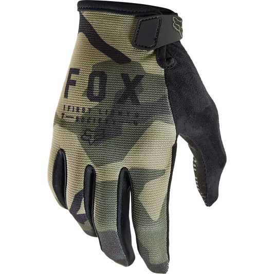 Guantes Bicicleta Ranger Camo Verde Fox