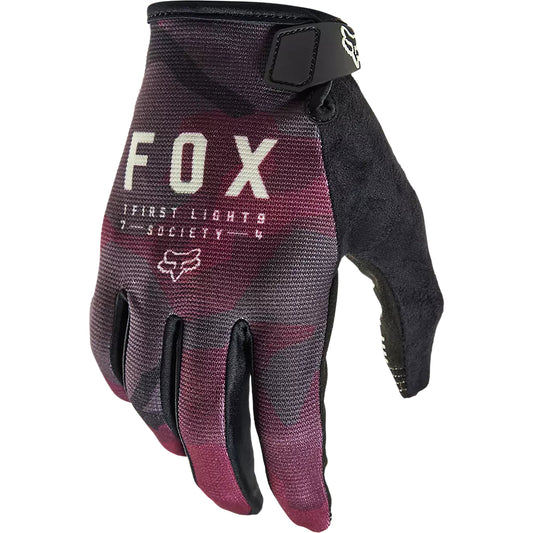 Guantes Bicicleta Ranger Camo Morado Fox