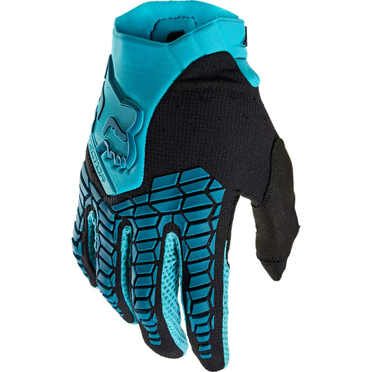 Guantes Moto Mujer Pawtector Celeste/Negro Fox