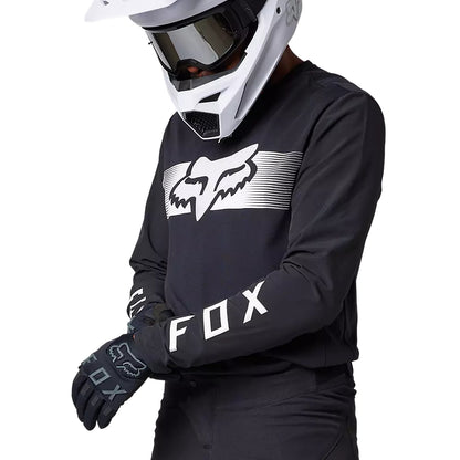 Polera Moto Ranger Offroad Negro/Blanco Fox