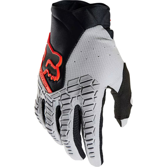 Guantes Moto Mujer Pawtector CE Gris/Rojo Fox