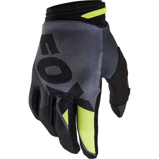 Guantes Moto 180 Xpozr Negro/Amarillo Fox