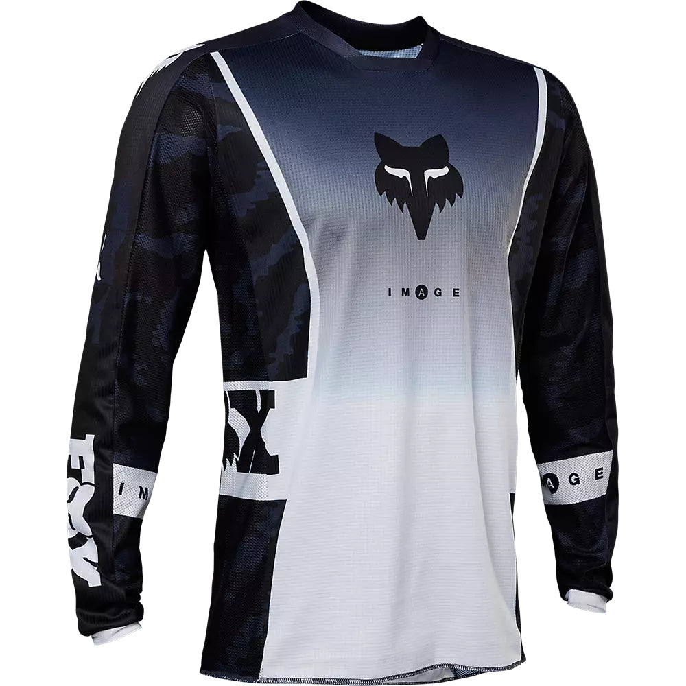 Polera Moto 180 Nuklr Azul/Blanco Fox