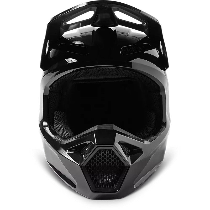 Casco Moto V1 Solid Negro Fox