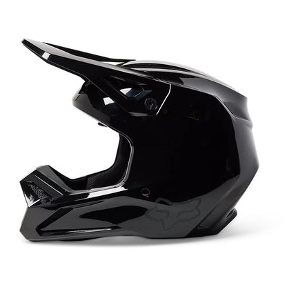 Casco Moto V1 Solid Negro Fox