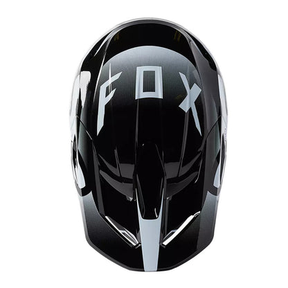 Casco Moto V1 Leed Negro/Blanco Fox