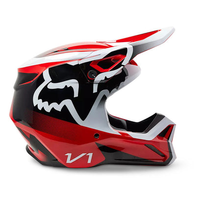 Casco Moto V1 Leed Rojo Fox