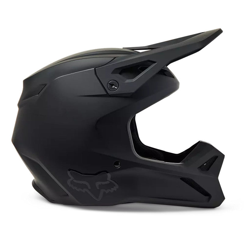 Casco Moto V1 Solid Negro Mate Fox