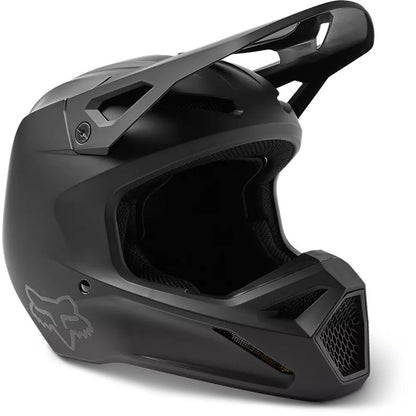 Casco Moto V1 Solid Negro Mate Fox