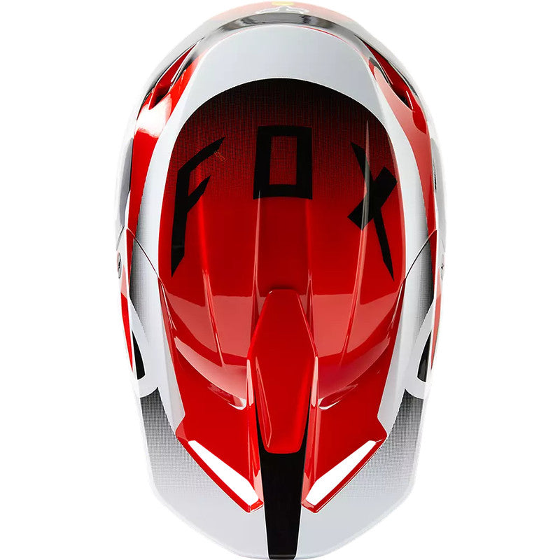 Casco Moto V1 Leed Rojo Fox