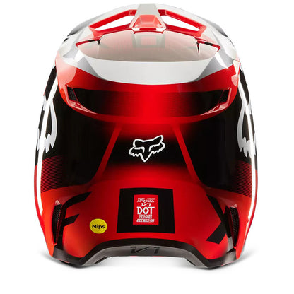 Casco Moto V1 Leed Rojo Fox