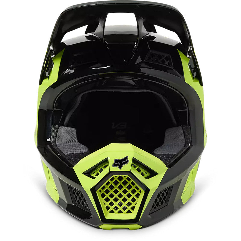 Casco Moto V3 RS Efekt Amarillo/Negro Fox