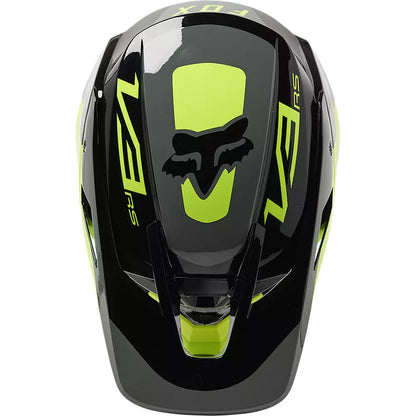 Casco Moto V3 RS Efekt Amarillo/Negro Fox