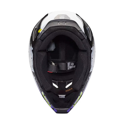 Casco Moto V1 Morphic Negro/Blanco Fox