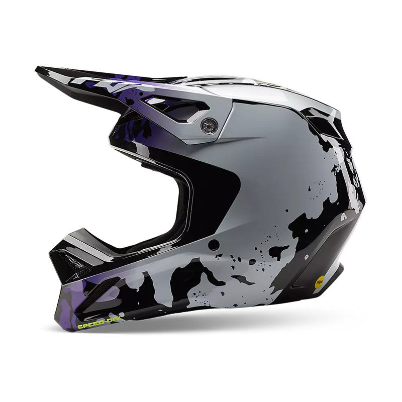 Casco Moto V1 Morphic Negro/Blanco Fox