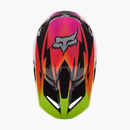 Casco Moto V1 Statk Rojo/Rosado Fox