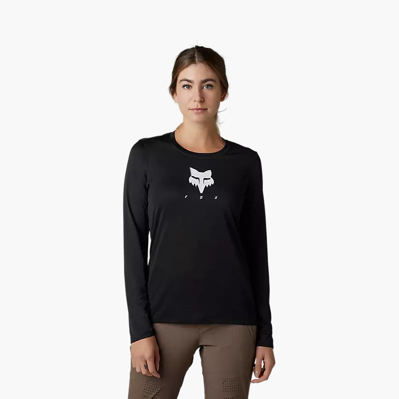 Polera Bicicleta Mujer Ranger Trudri™ Manga Larga Negro Fox