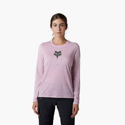 Polera Bicicleta Mujer Ranger Trudri™ Manga Larga Rosado Fox