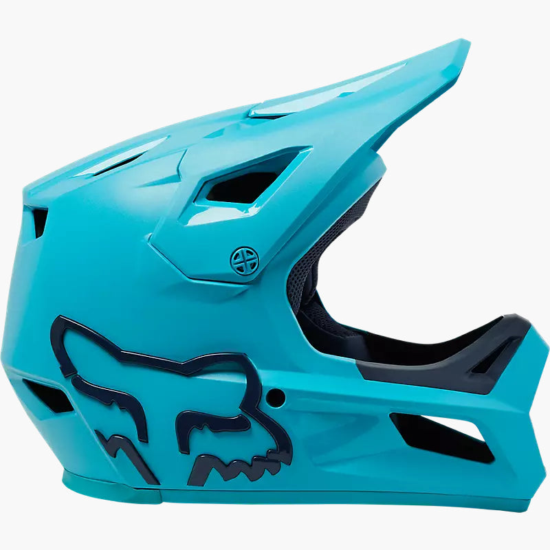 Casco Bicicleta Niño Rampage Celeste Fox