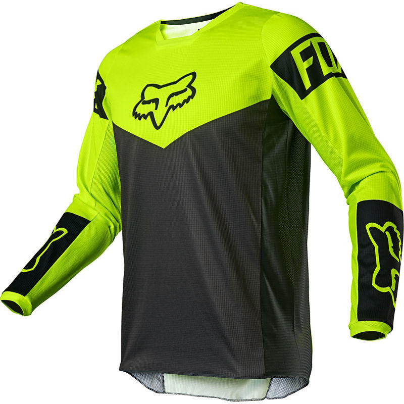 Polera Moto 180 Revn Amarillo Fluor Fox.