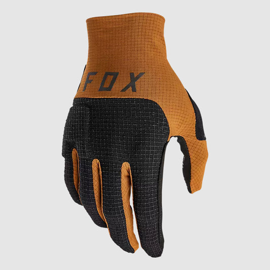 Guantes Bicicleta Flexair Pro Café Mostaza Fox